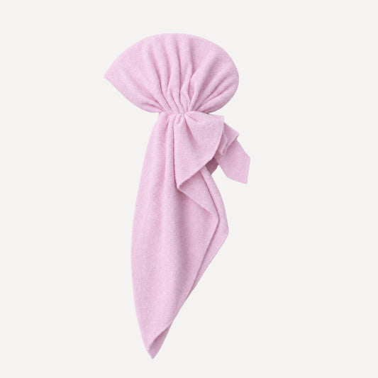 Blush Pink Terry Head Scarf