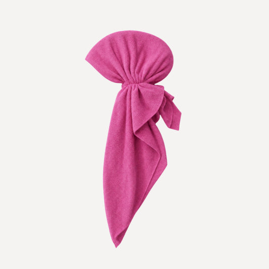 Raspberry Rose Terry Head Scarf