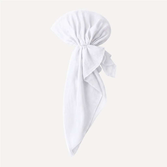 Soft White Solid Head Scarf